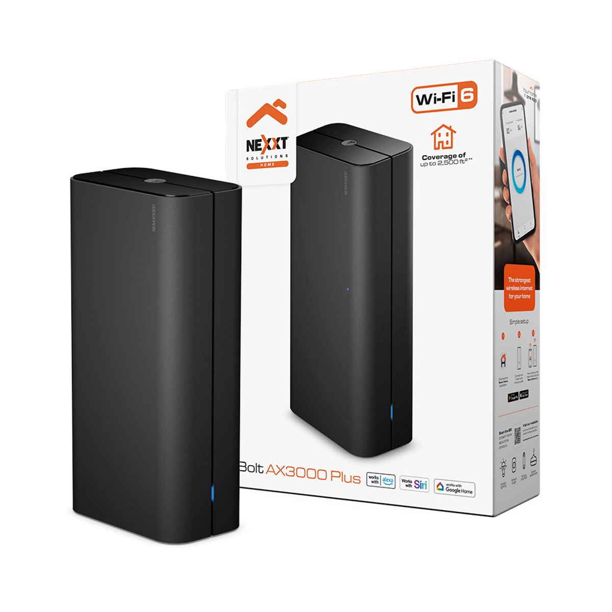 NEXXT SOLUTIONS - ROUTER MESH NEXXT BOLT AX3000 WI-FI 6