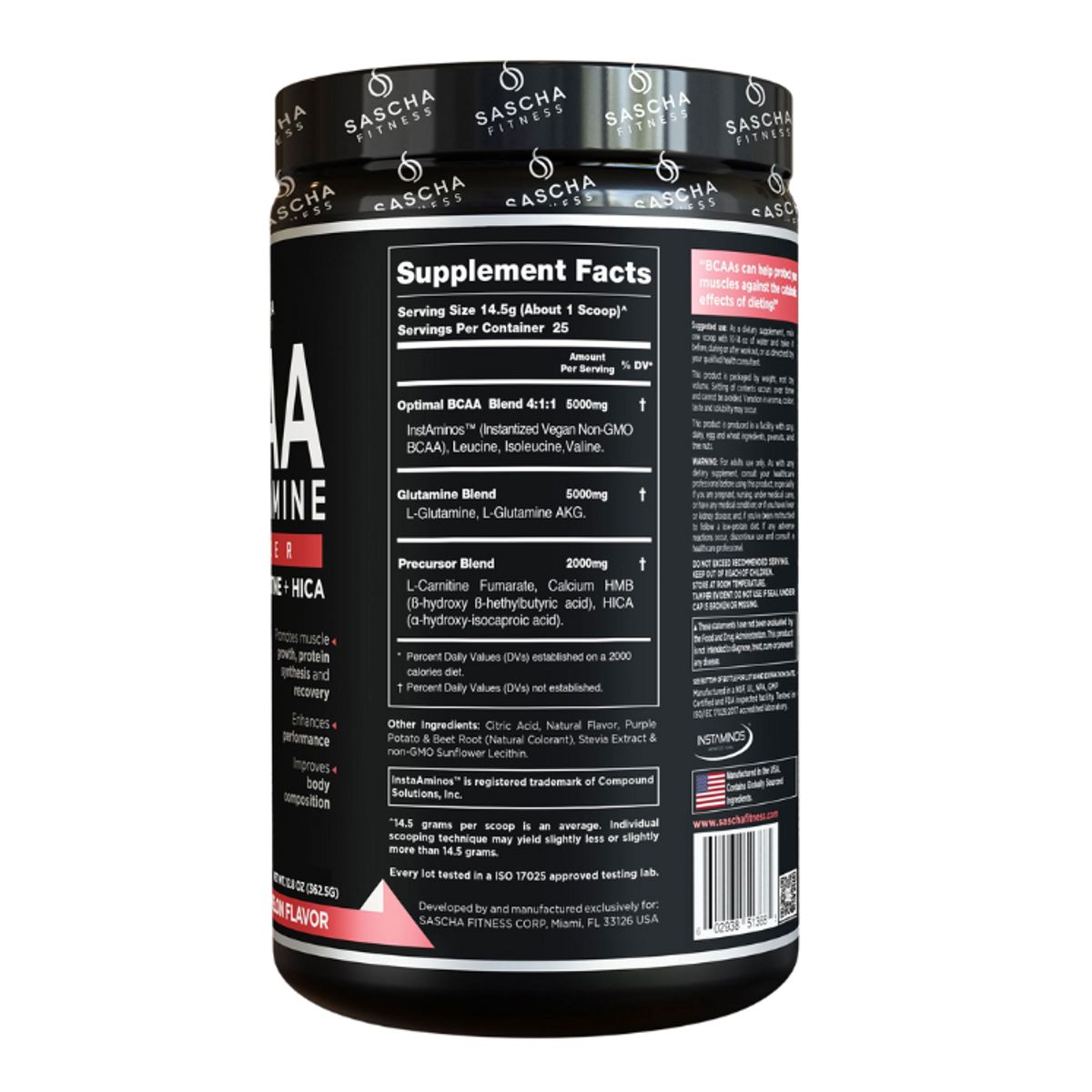 SASCHA FITNESS - Bcaa Glutamina Sandia