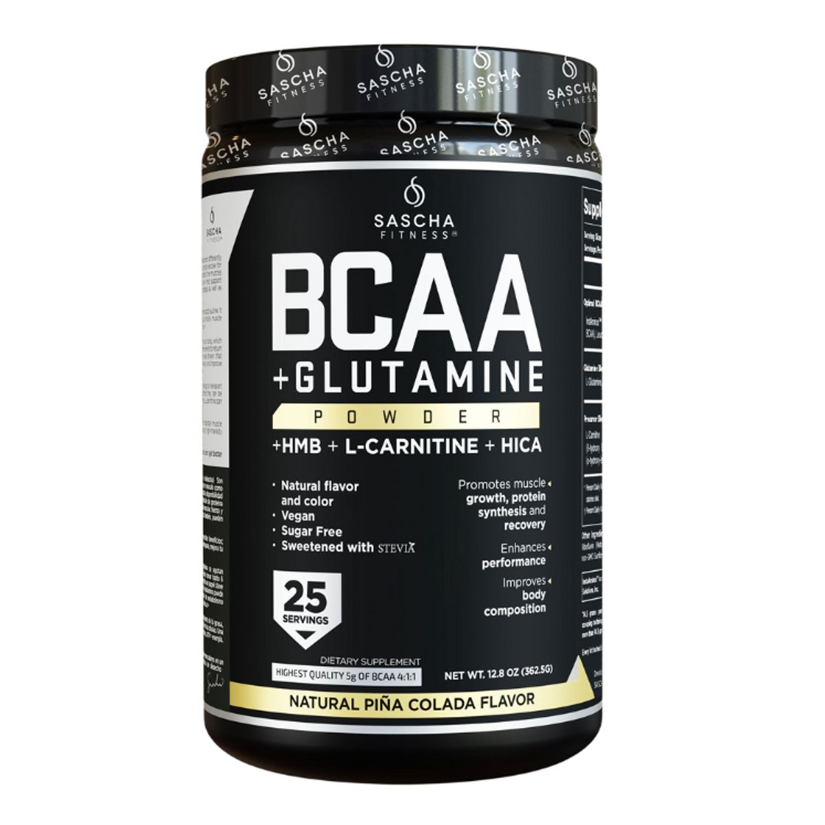 SASCHA FITNESS - Bcaa Glutamina Piña Colada