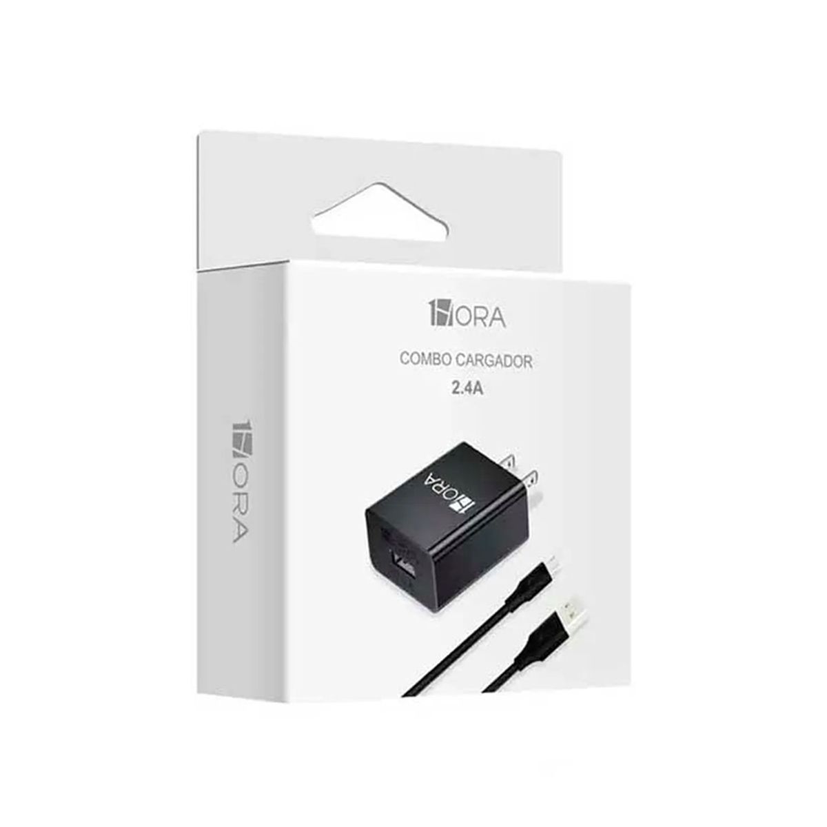 GENERICO - Cargador y Cable USB V8 GAR124 - 1HORA