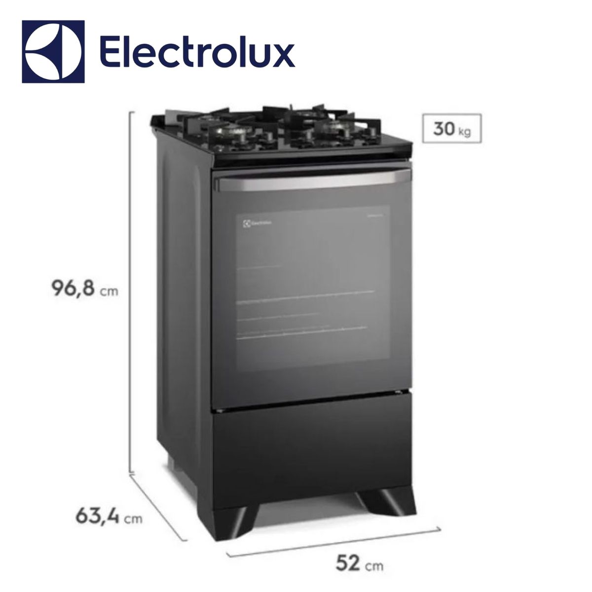 ELECTROLUX - Cocina Electrolux 4 Quemadores FE4GP