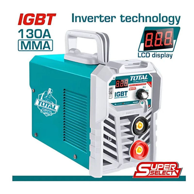 TOTAL TOOLS - Maquina de Soldar IGBT Inverter MMA 15-130A LCD