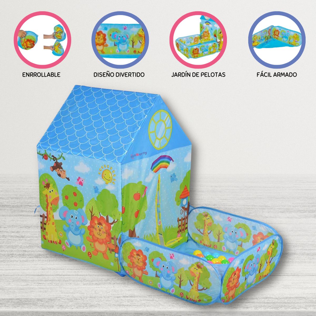 CUZKA - Casita Armable para Niños «PLAY TENT»