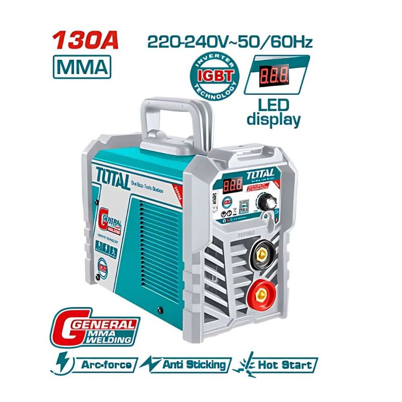 TOTAL TOOLS - Maquina Soldadora Igbt Inverter Total 130amp Electrodo -TW213028
