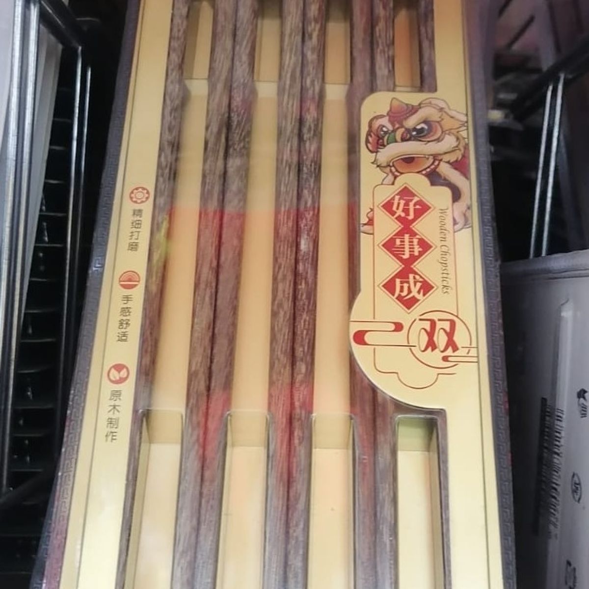 GENERICO - Palitos para comer de madera natural