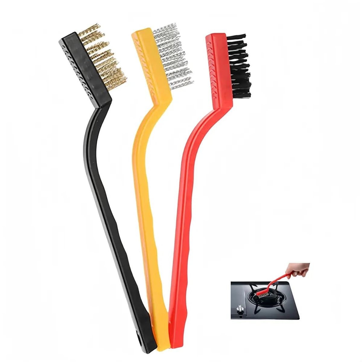 GENERICO - SET 3 CEPILLO DE LIMPIEZA + ESPATULAS