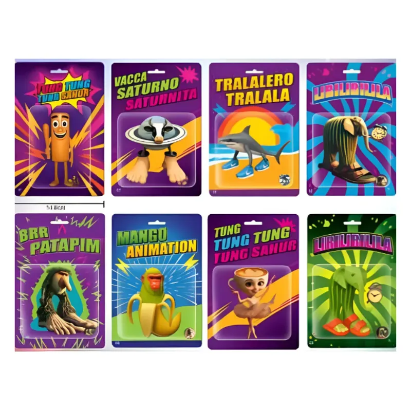 GENERICO - Set 8 Figuras Brainrot Tralalero Tralala Serie 1