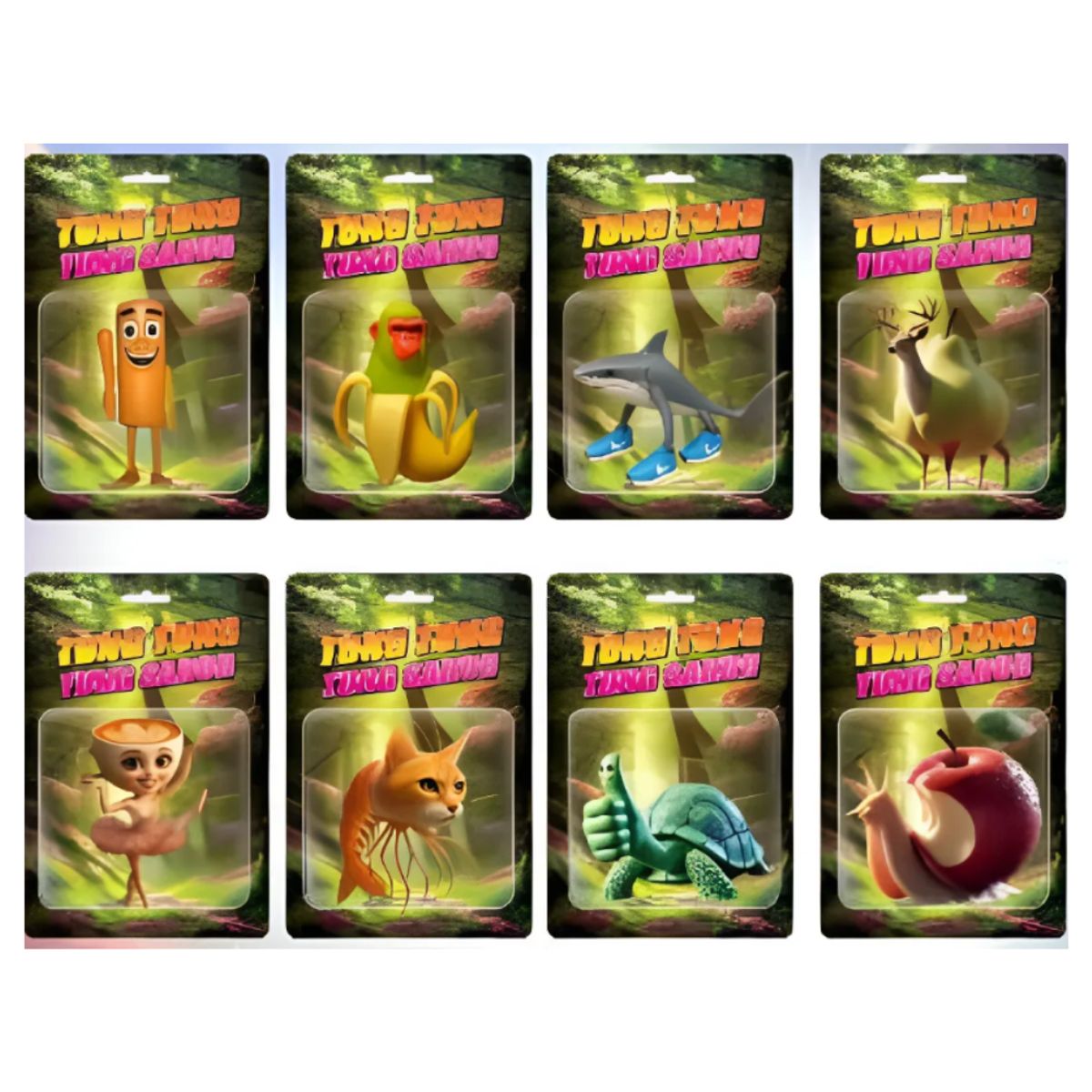 GENERICO - Set 8 Figuras Brainrot Tralalero Tralala Serie 2