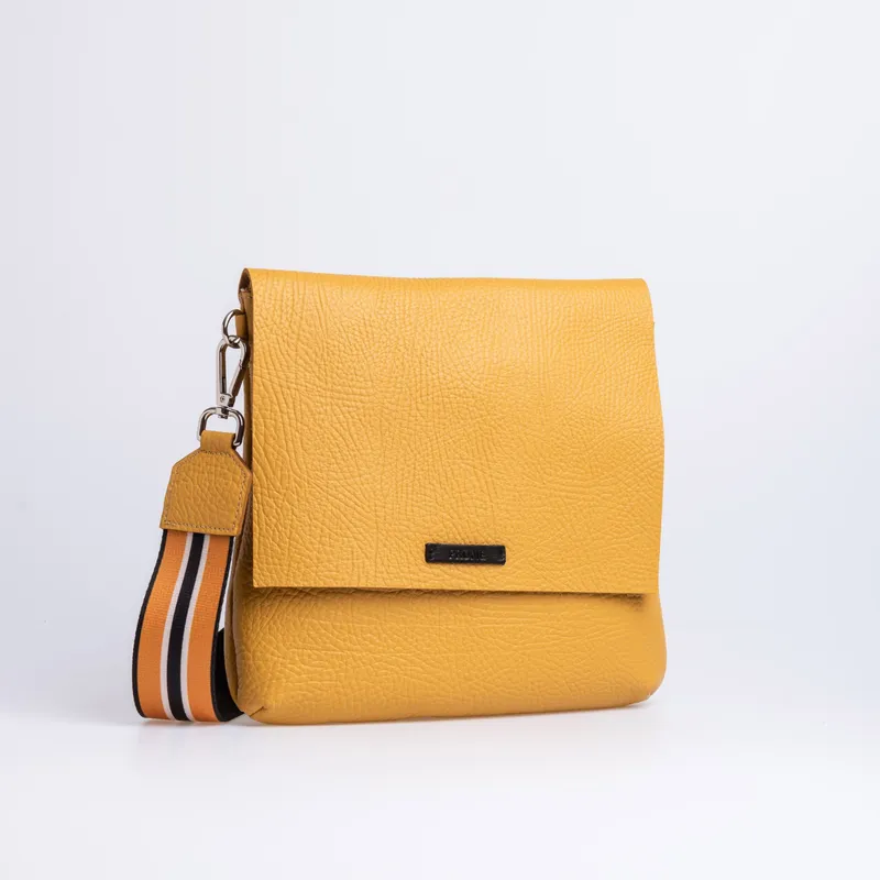 PRUNE - BANDOLERA PAULA EN CUERO GRANEADO