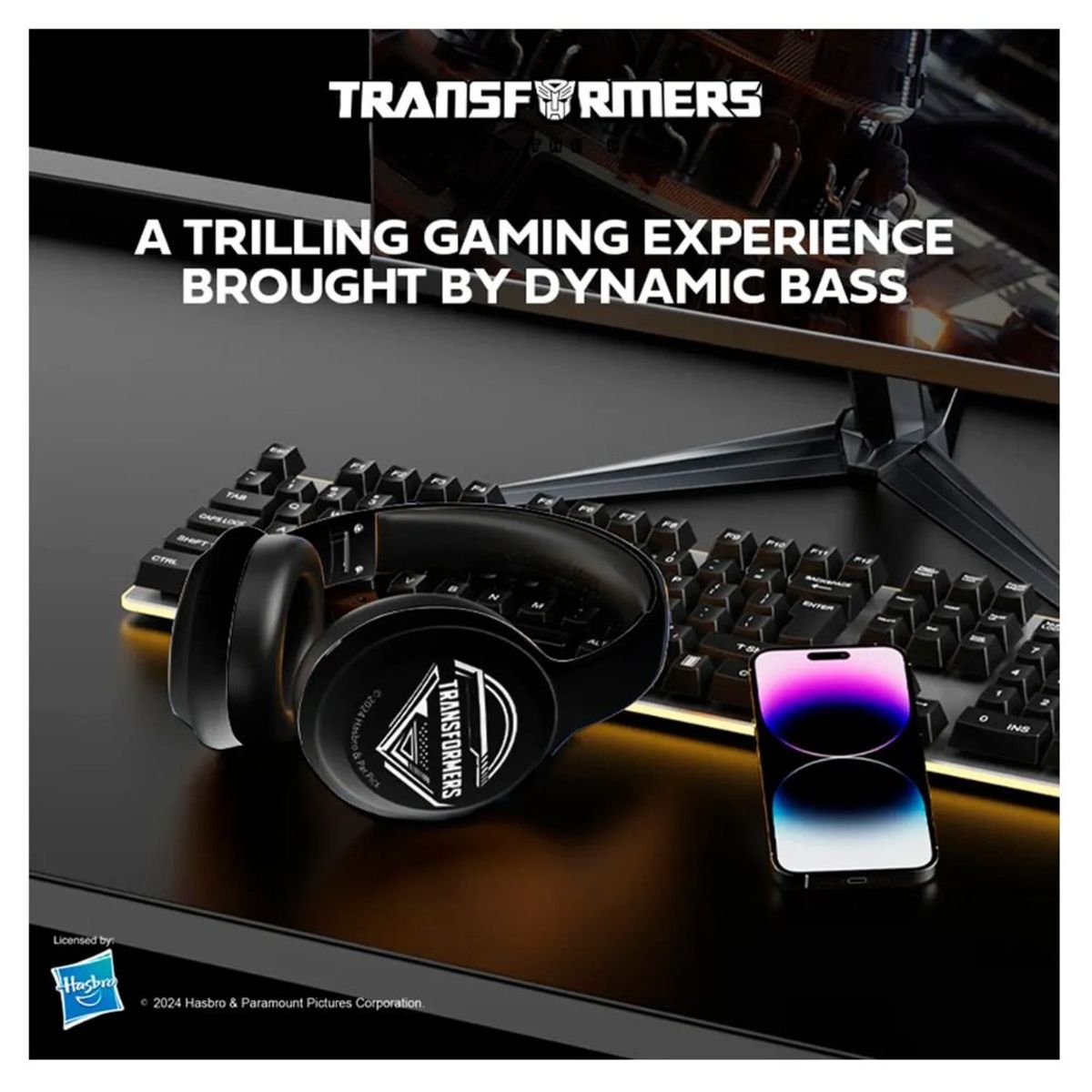 TRANSFORMERS - Auriculares Transformers Wireless Headphones TF-G06 - Negro