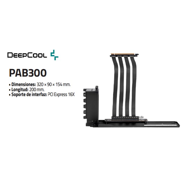 DEEPCOOL - Cable De Extension Para Tarjeta Grafica PAB300 DEEPCOOL