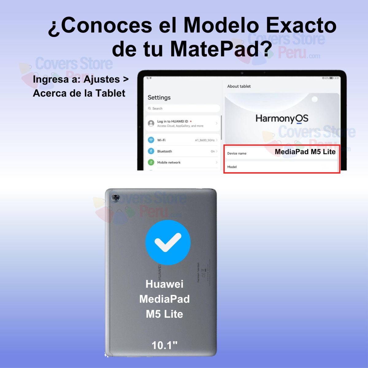 GENERICO - Funda para Huawei MediaPad M5 Lite 101 Giratoria Roja