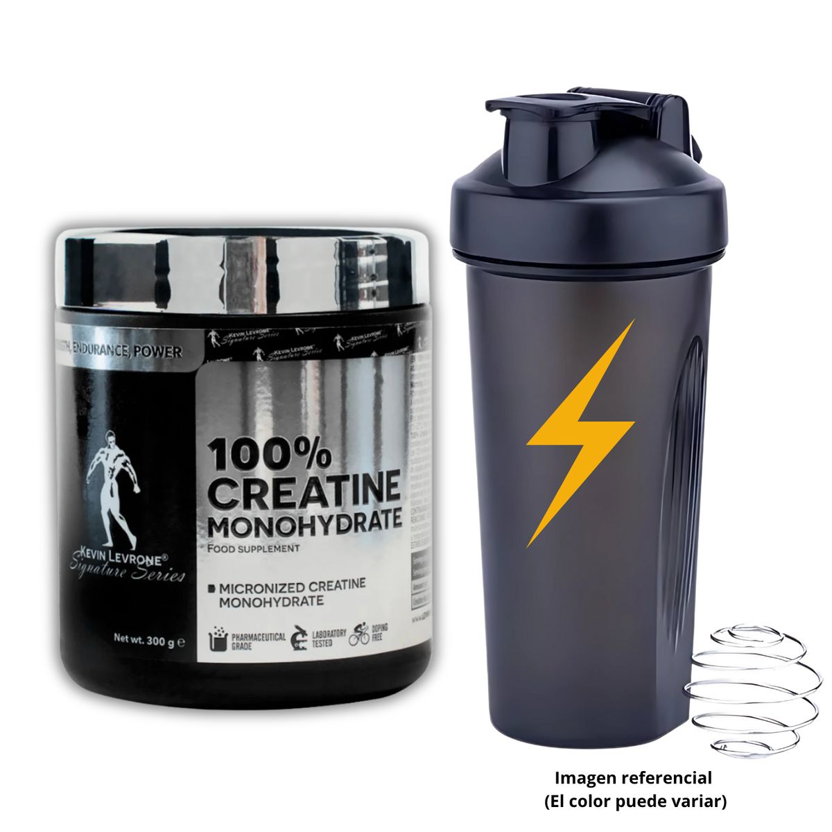 KEVIN LEVRONE - CREATINA KEVIN LEVRONE DE 300gr CON SHAKER - CREATINA MONOHIDRATADA