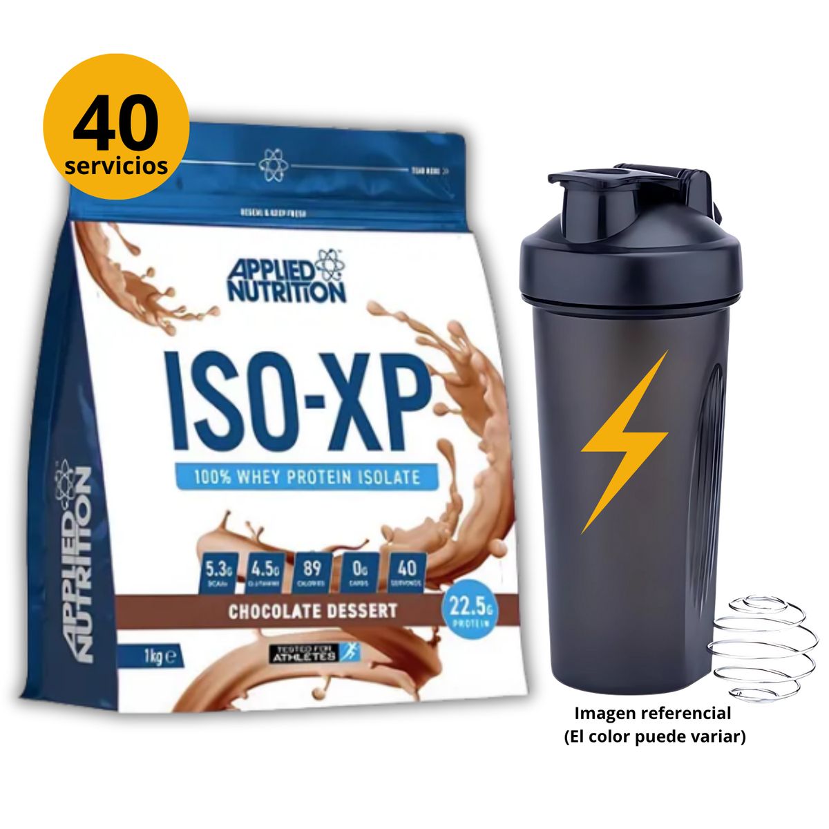 APPLIED NUTRITION - ISO XP 1kg CHOCOLATE DESSERT CON SHAKER - PROTEÍNA ISOLATADA