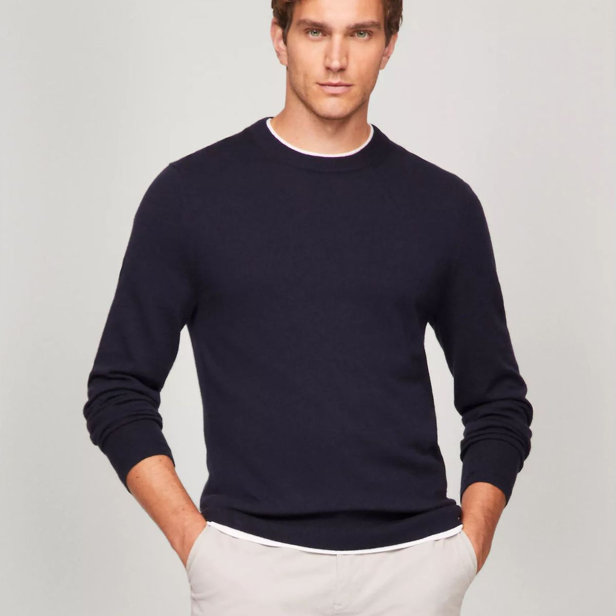 TOMMY HILFIGER - SWEATER M FINE GAUGE CREW NK