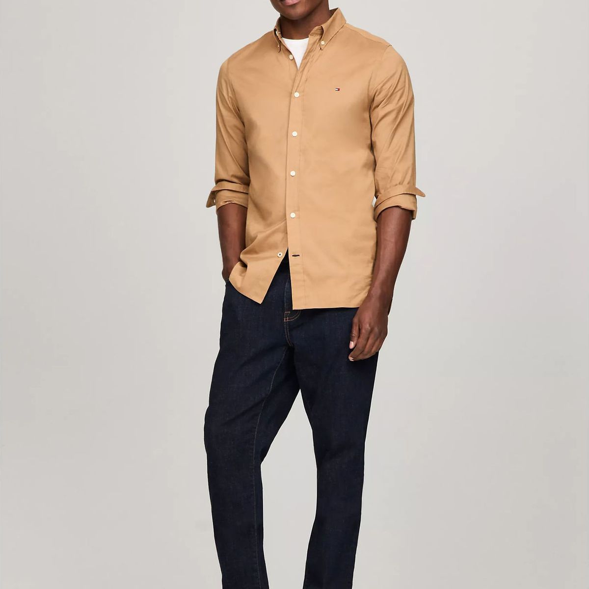 TOMMY HILFIGER - CAMISA M CORE FLEX POPLIN SF SHIRT TH