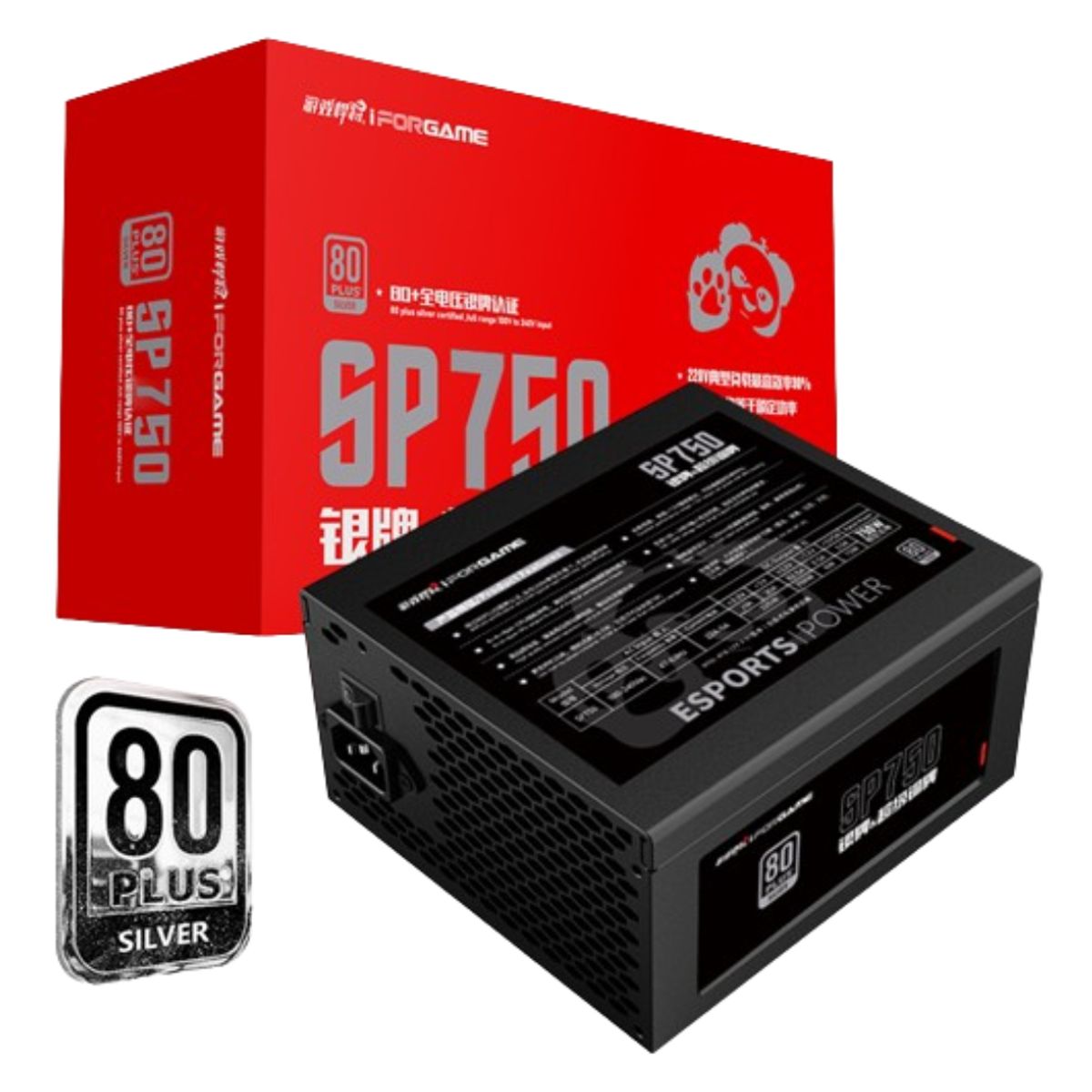 HALION - FUENTE PODER ATX 750W GAMER CERTIFICADA 80 PLUS SILVER IFORGAME