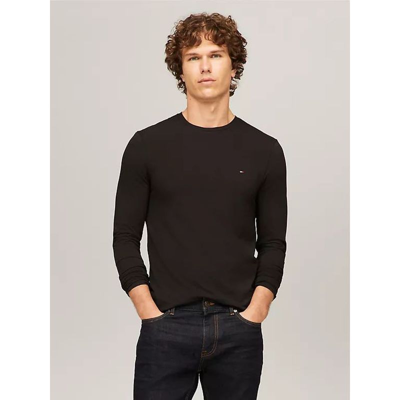 TOMMY HILFIGER - CAMISETA M STRETCH SLIM FIT LONG SLEEVE TH
