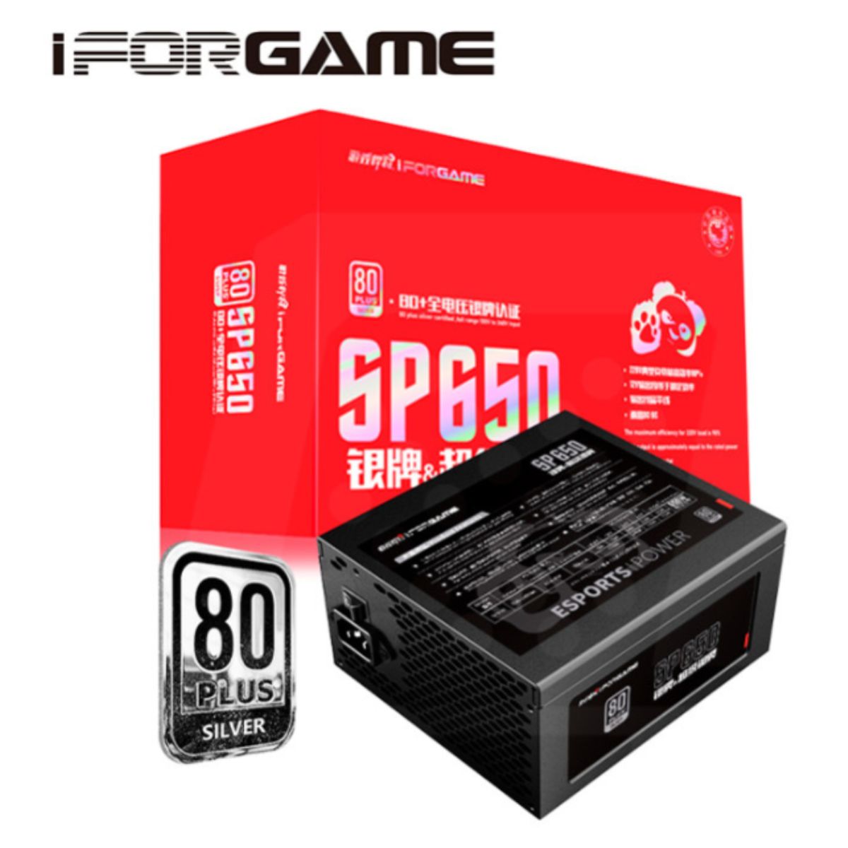 HALION - FUENTE PODER ATX 650W GAMER CERTIFICADA 80 PLUS SILVER IFORGAME