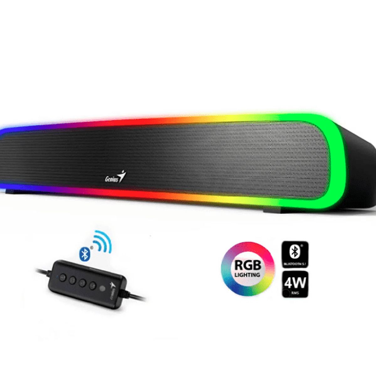 GENIUS - PARLANTE GENIUS USB SOUNDBAR 200BT RGB