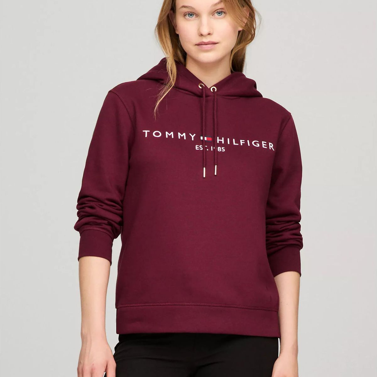 TOMMY HILFIGER - SWEATSHIRT W TH ESS HILFIGER FLEECE HOODI