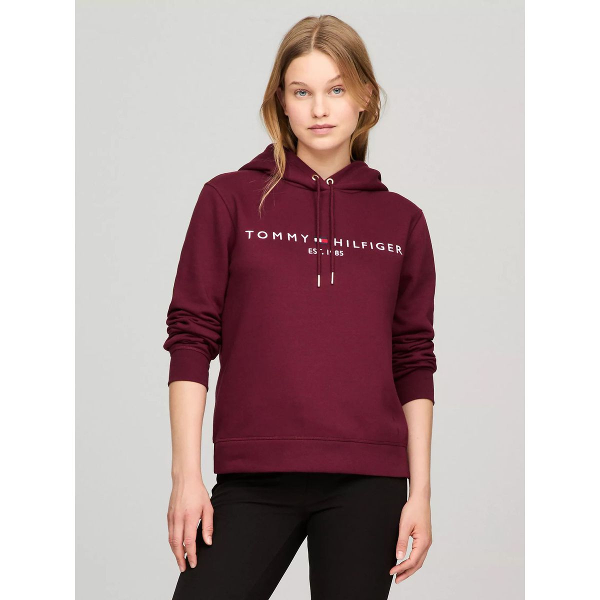 TOMMY HILFIGER - SWEATSHIRT W TH ESS HILFIGER FLEECE HOODI