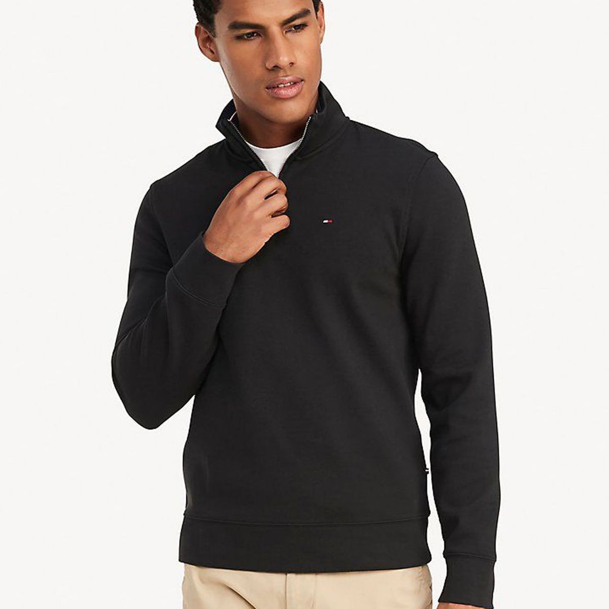 TOMMY HILFIGER - SWEATSHIRT BILL QZ MOCK TH