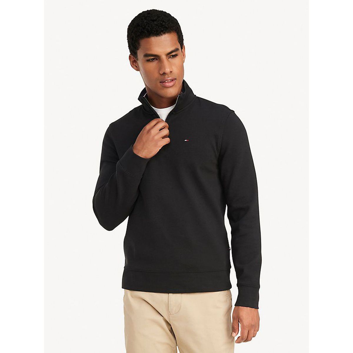 TOMMY HILFIGER - SWEATSHIRT BILL QZ MOCK TH