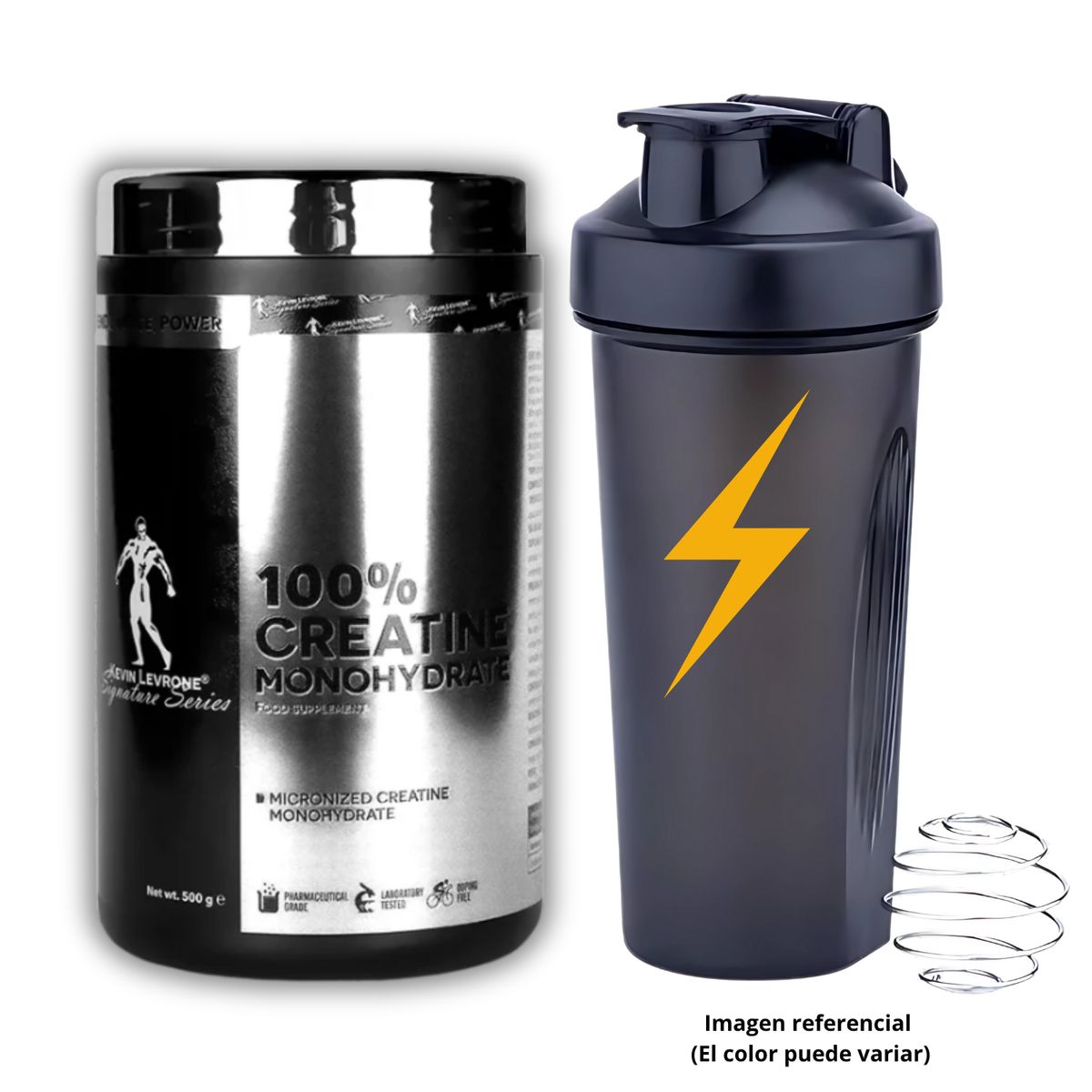 KEVIN LEVRONE - CREATINA KEVIN LEVRONE DE 500gr CON SHAKER - CREATINA MONOHIDRATADA