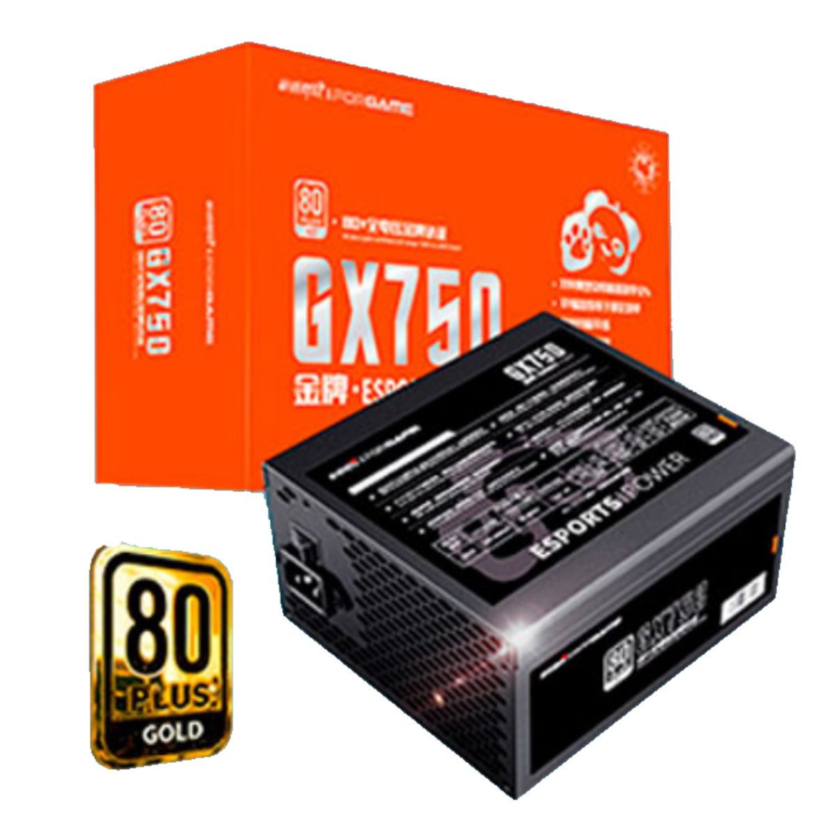 HALION - FUENTE PODER GAMER 750W CERTIFICADA 80 PLUS GOLD IFORGAME