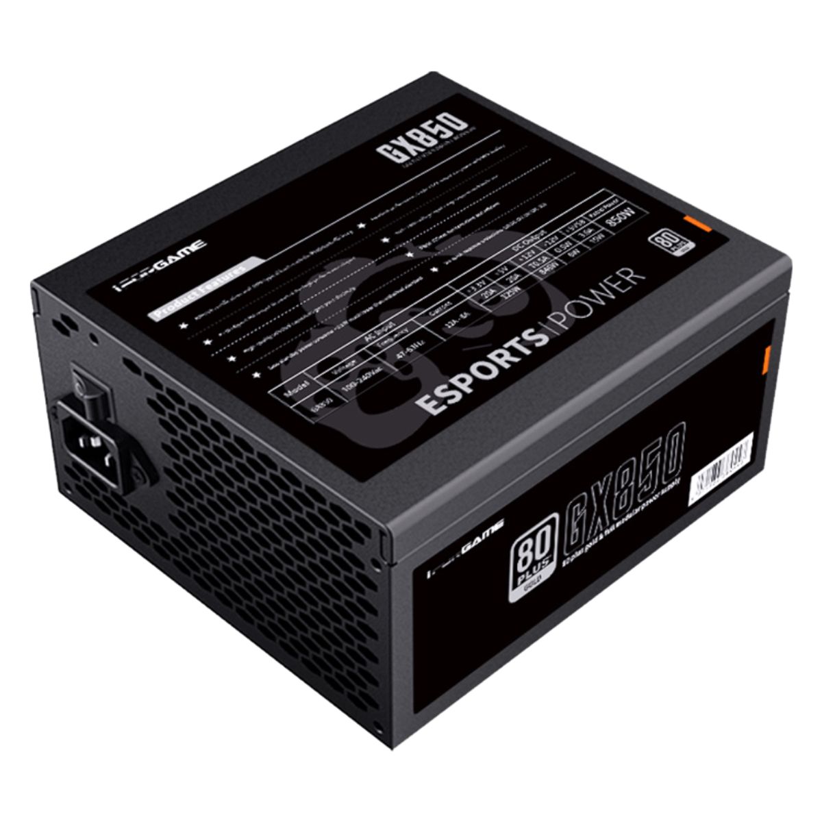 HALION - FUENTE PODER GAMER 850W CERTIFICADA 80 PLUS GOLD IFORGAME