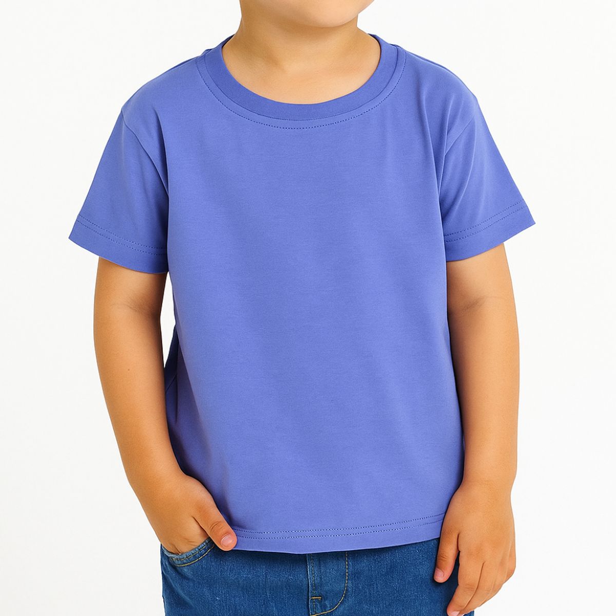 GENERICO - POLO BÁSICO NIÑO - NIÑA CUELLO REDONDO ALGODÓN