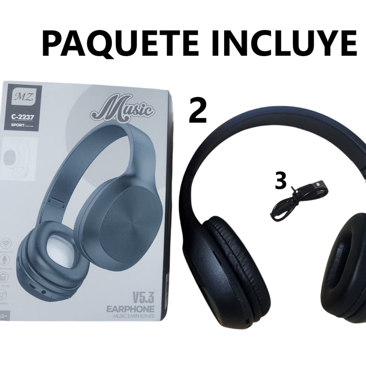 GENERICO - Auriculares inalámbricos Bluetooth 5.3 Gaming Sports -Negro