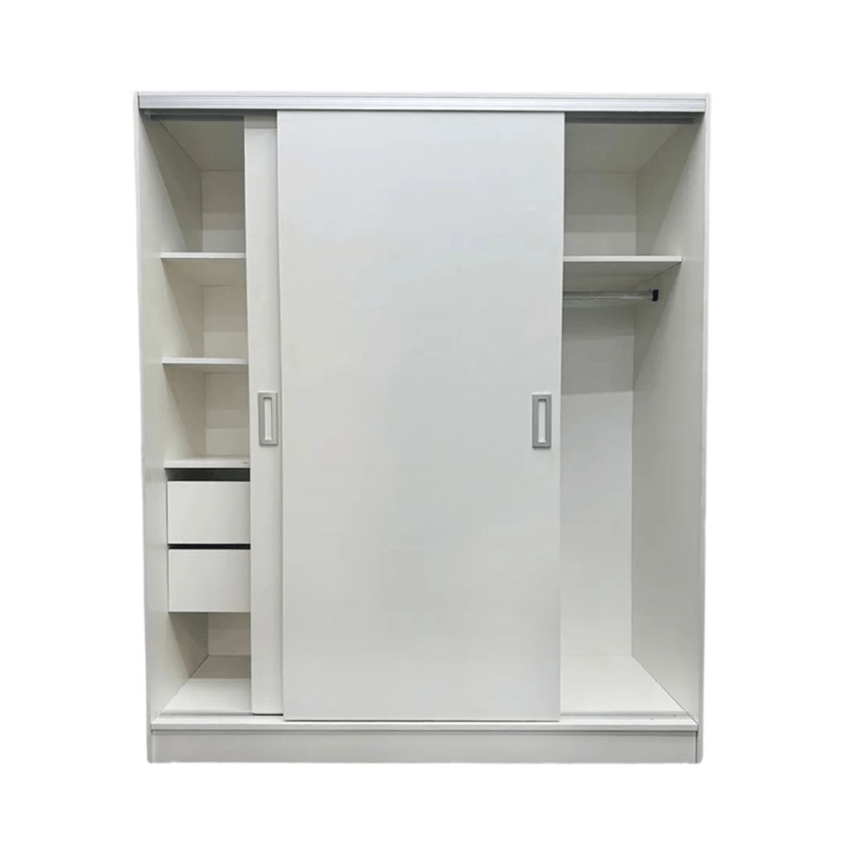 Ropero de Melamina Moderno Blanco 150cm, marca MUEBLES CRISOSTOMO - Foto Principal
