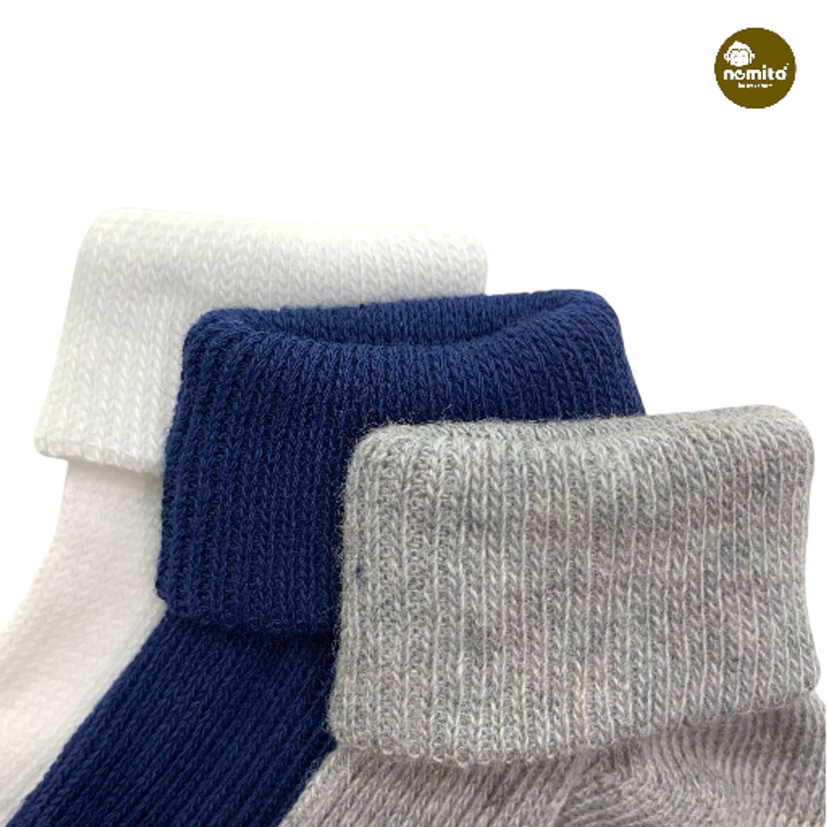 GENERICO - PACK X 3 MEDIAS BEBE NEMITO 100% ALGODON