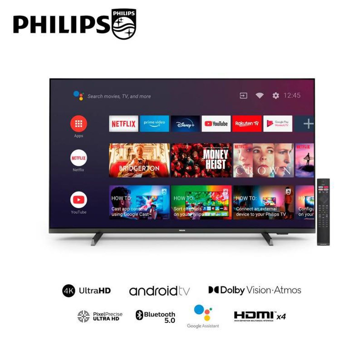 PHILIPS - TELEVISOR SMART TV PHILIPS 4K ULTRA HD 50 50PUD7406