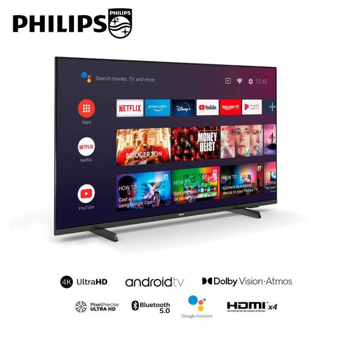 PHILIPS - TELEVISOR SMART TV PHILIPS 4K ULTRA HD 50 50PUD7406