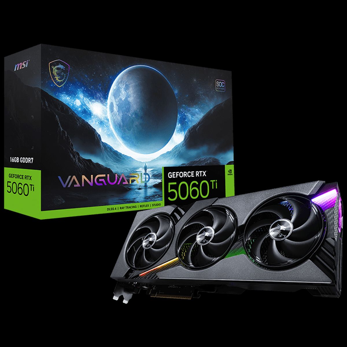 MSI - MSI GeForce RTX 5060 Ti 16G VANGUARD SOC