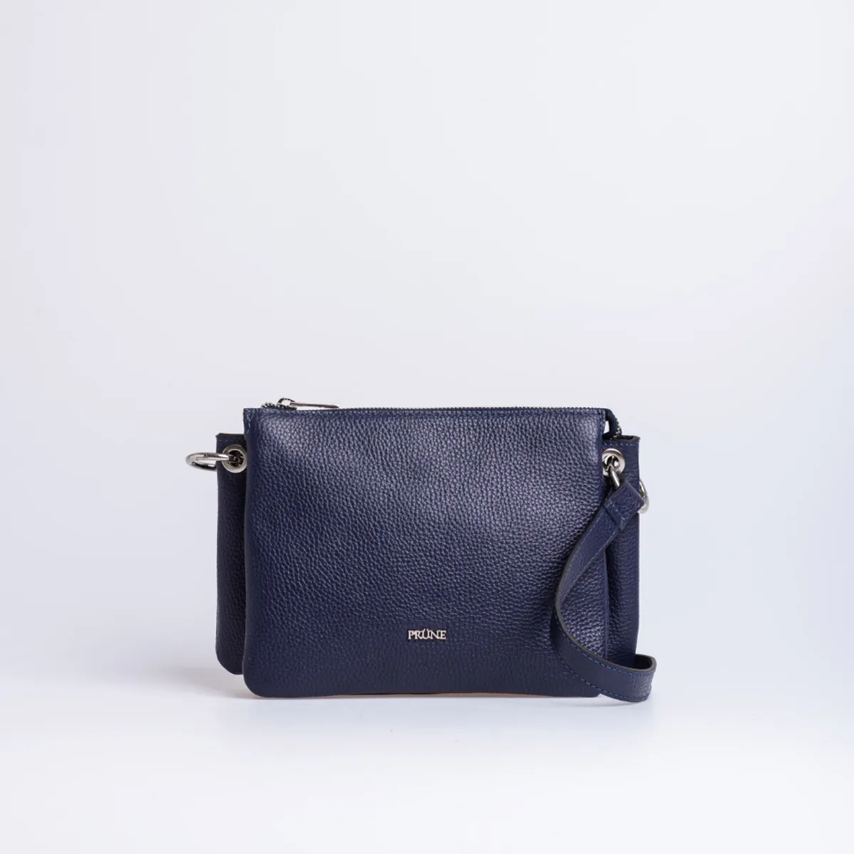 PRUNE - BANDOLERA MALLORCA EN CUERO GRANEADO_.