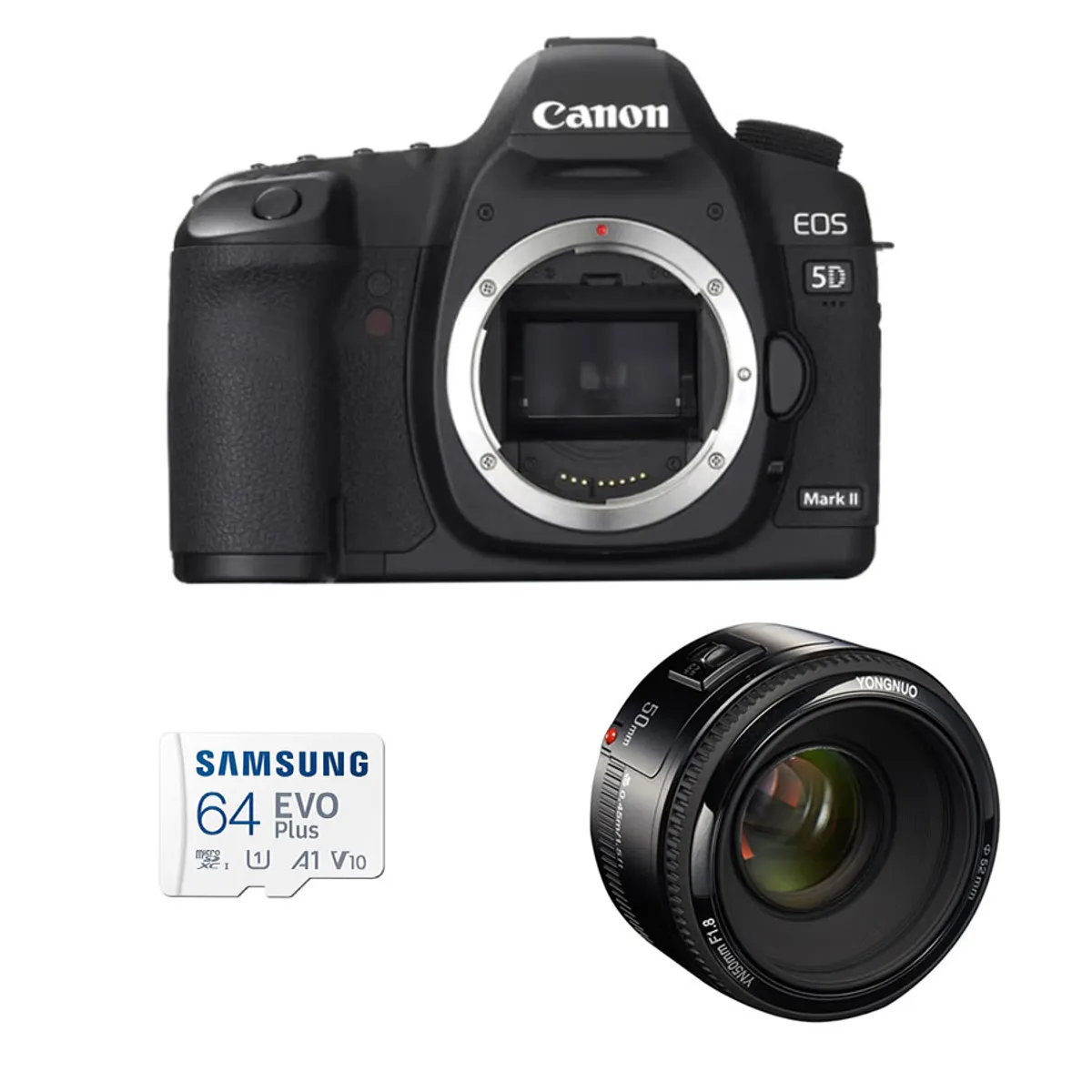 CANON - Cámara Réflex Canon 5D Mark II Yongnuo 50mm F18 Reacondicionado