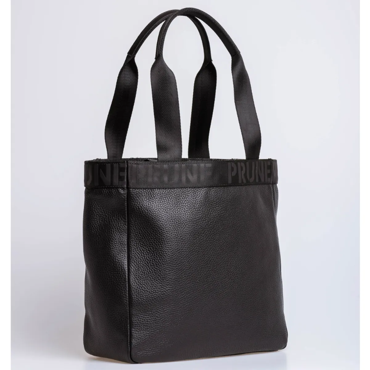 PRUNE - SHOPPER LIBIA EN CUERO GRANEADO