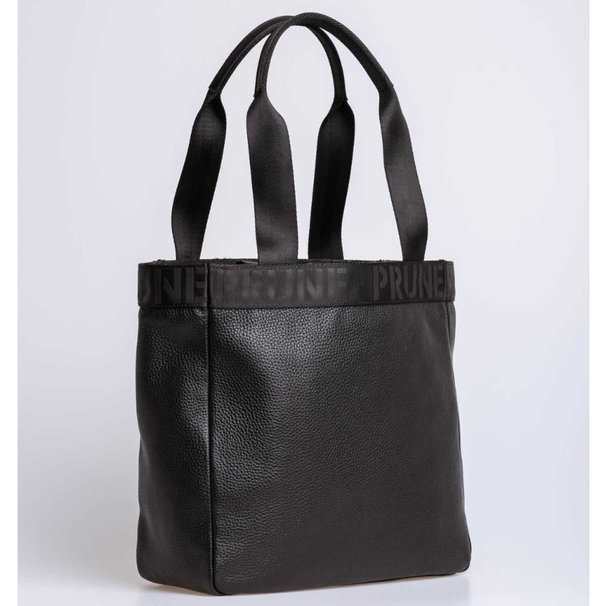 PRUNE - SHOPPER LIBIA EN CUERO GRANEADO