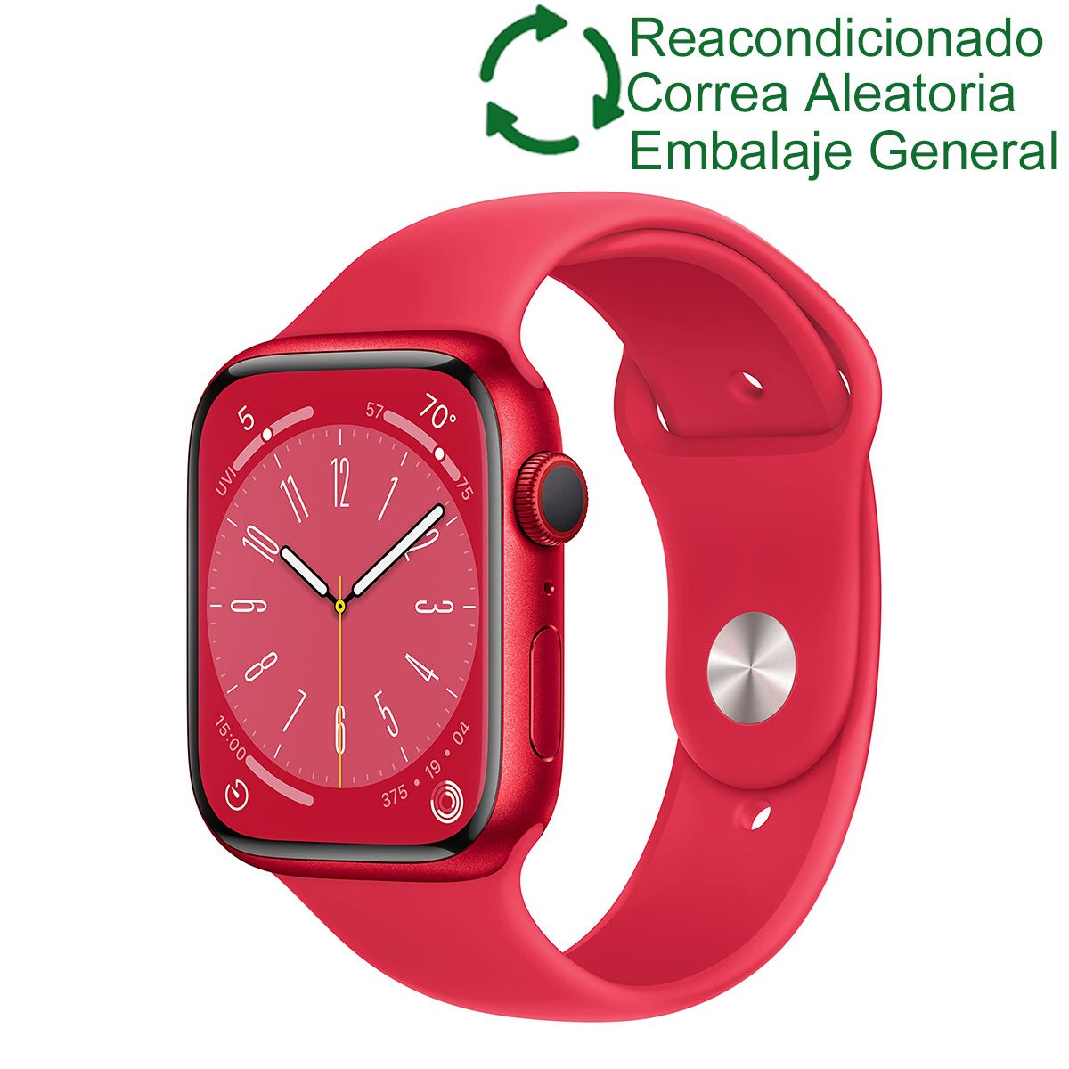 APPLE - Apple Watch 8  45mm GPS - Rojo ReacondicionadoSemi Nuevo