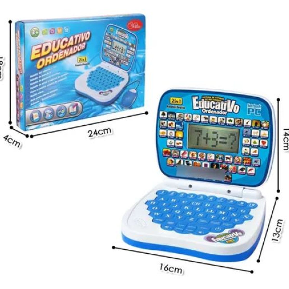 GENERICO - COMPUTADORA LAPTOP PARA NIÑOS EDUCATIVA DIDACTICA BILINGUE