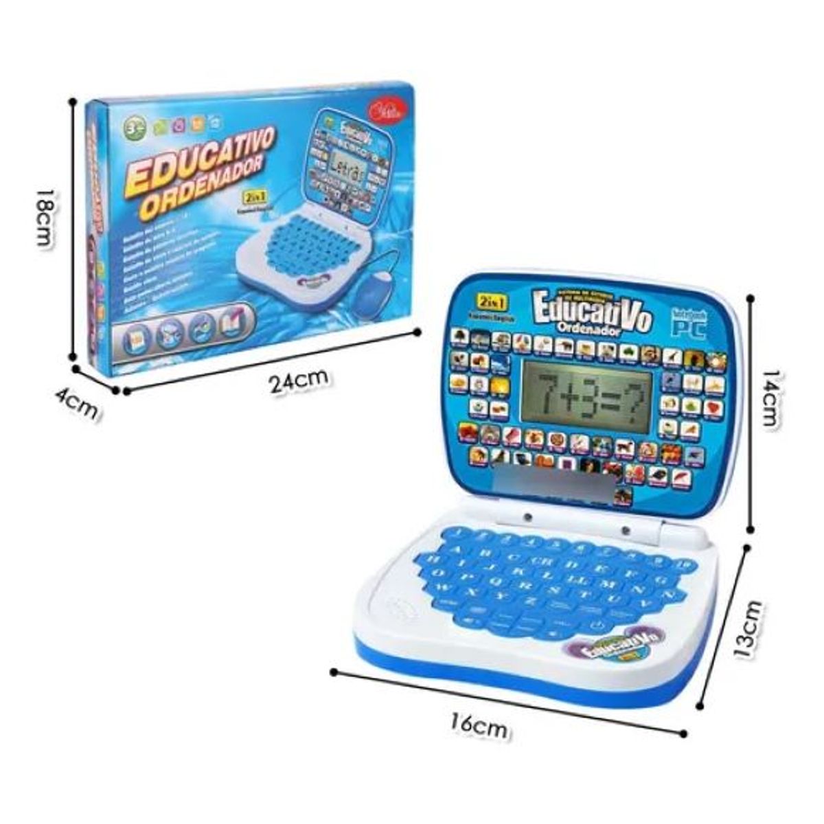 GENERICO - COMPUTADORA LAPTOP PARA NIÑOS EDUCATIVA DIDACTICA BILINGUE