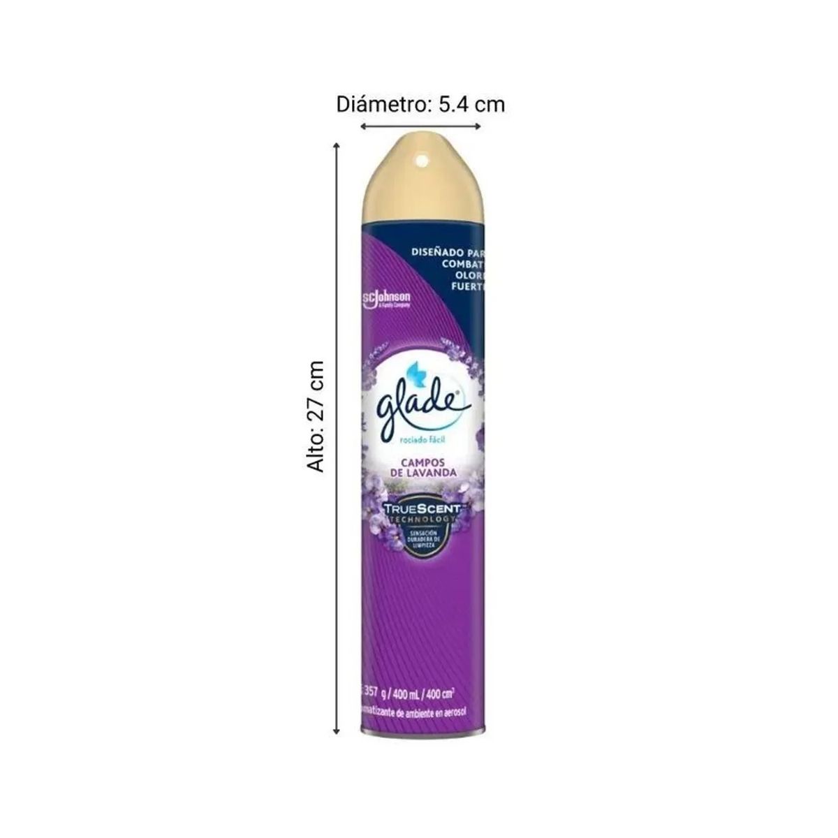 GLADE - Ambientador Glade Aerosol Lavanda 400ML