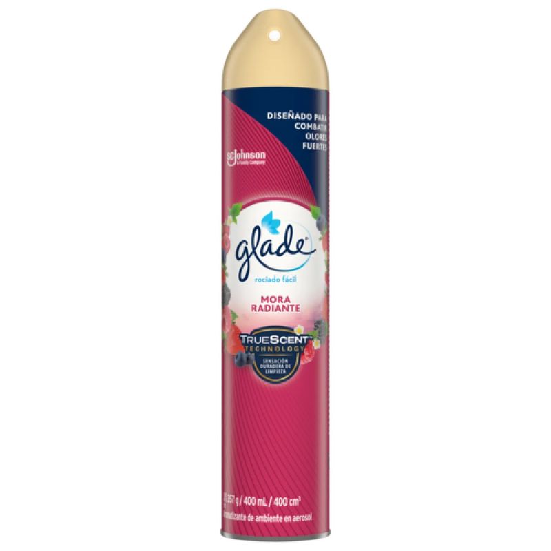 GLADE - Ambientador Glade Aerosol Mora Radiante 400ML