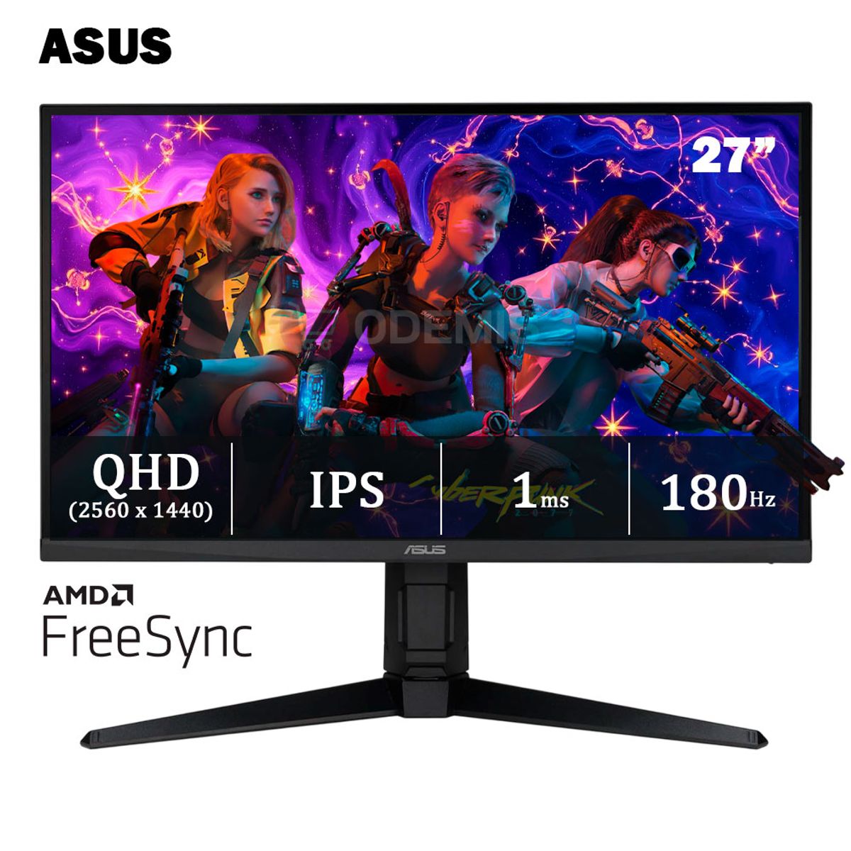 ASUS - Monitor Asus TUF Gaming VG27AQL3A, 27 QHD 2560x1440 IPS 180Hz 1ms