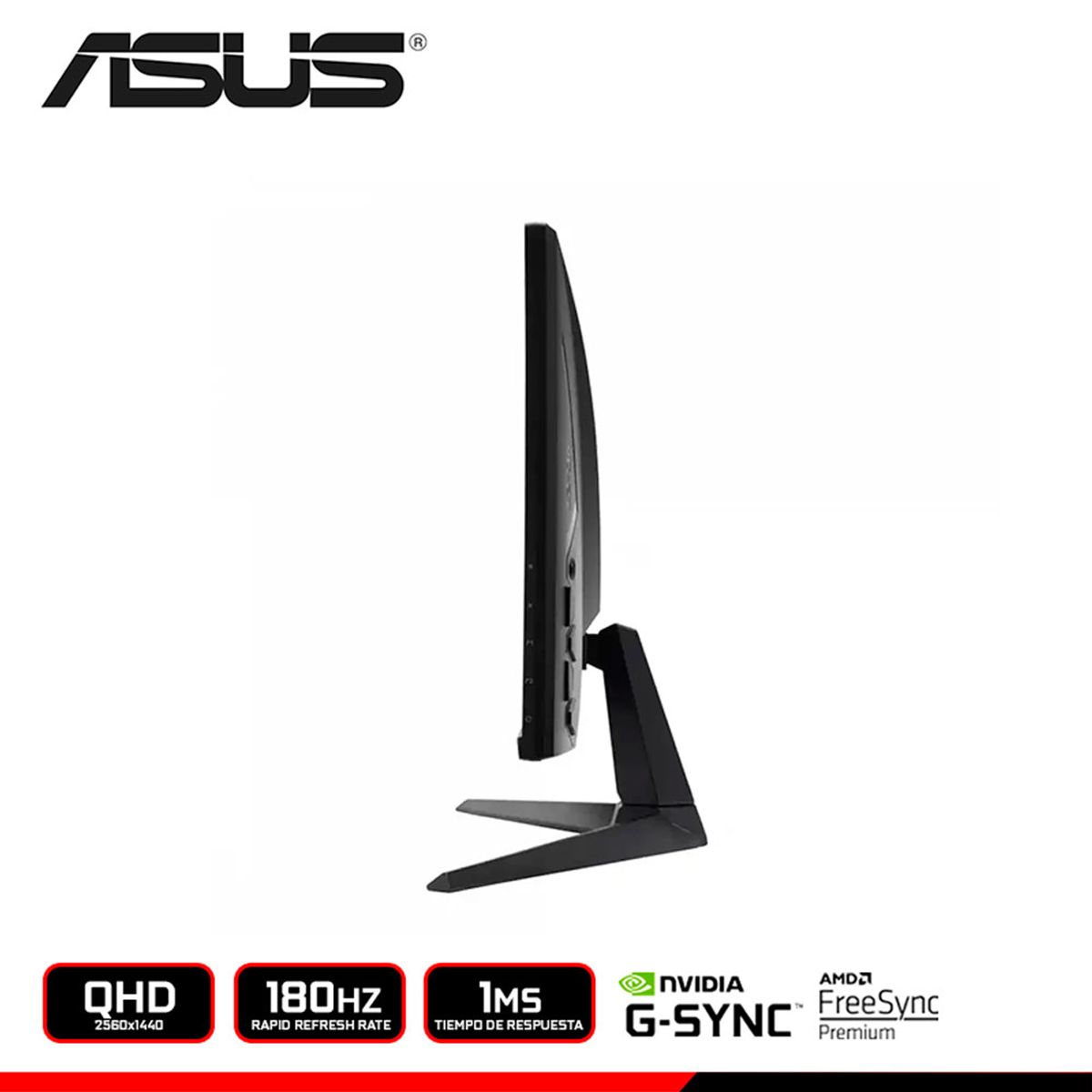 ASUS - Monitor Asus TUF Gaming VG27AQL3A, 27 QHD 2560x1440 IPS 180Hz 1ms