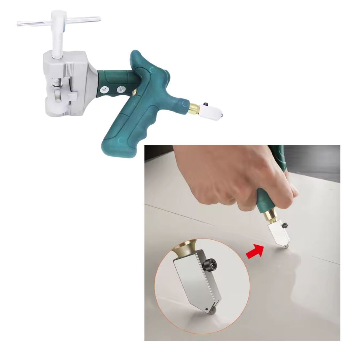 GENERICO - Cortador De Vidrio y Cerámica Multifuncional